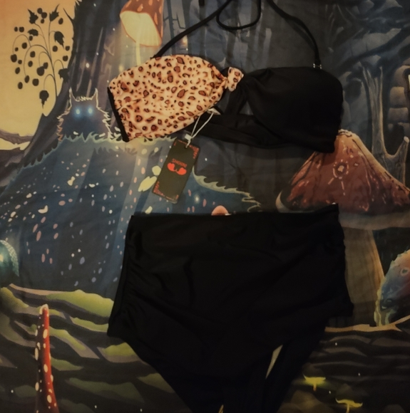 Split Cheetah Bikini - Picture 12 of 15